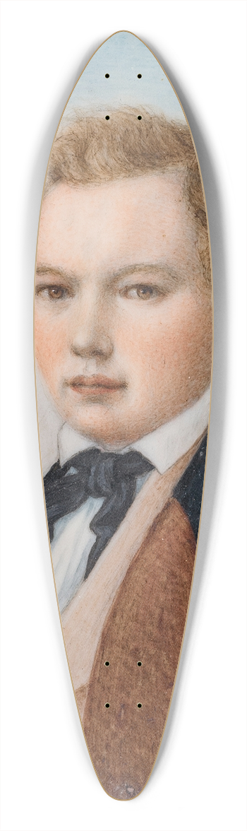 Ferdinand Mallitsch - Self-portrait 39.3 inch art pintail longboard deck