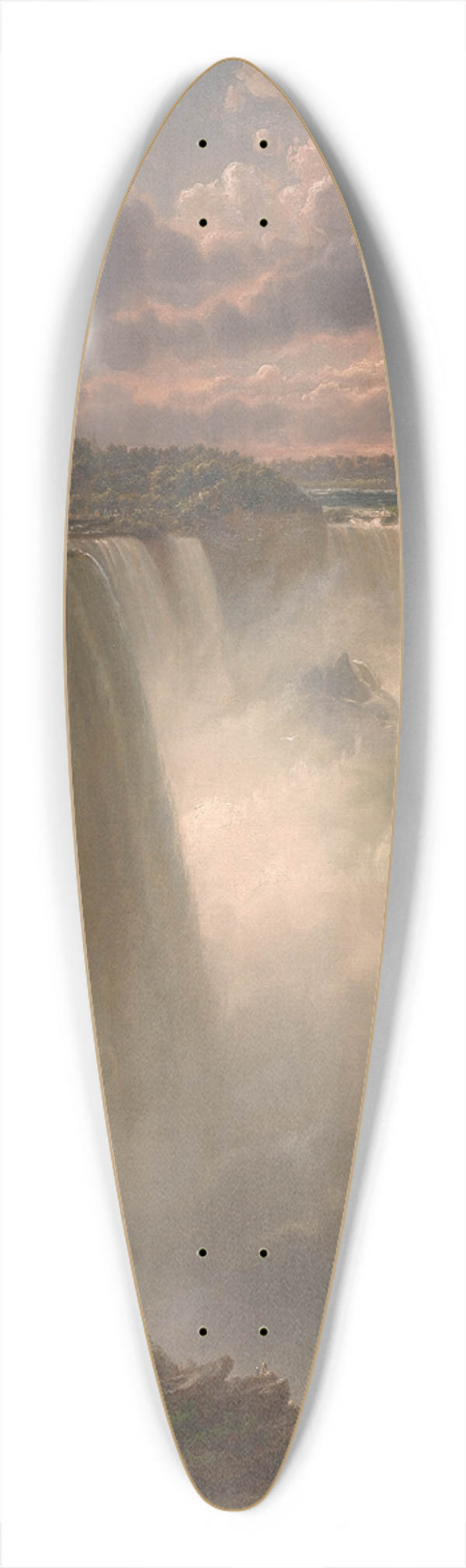 Ferdinand Richardt - NiagaraFalls 39.3 inch art pintail longboard deck