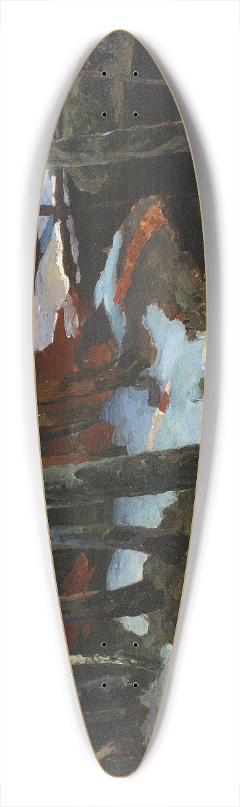 Ferdynand Ruszczyc - Forest rivulet 39.3 inch art pintail longboard deck