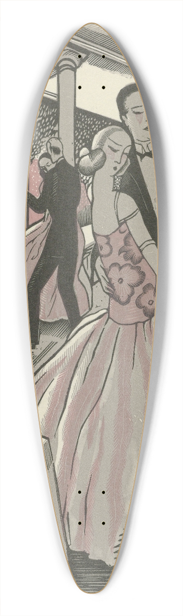 Fernand Simon - Danse 39.3 inch art pintail longboard deck