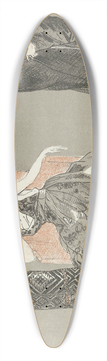 Fernand Simon - Doeuillet 39.3 inch art pintail longboard deck