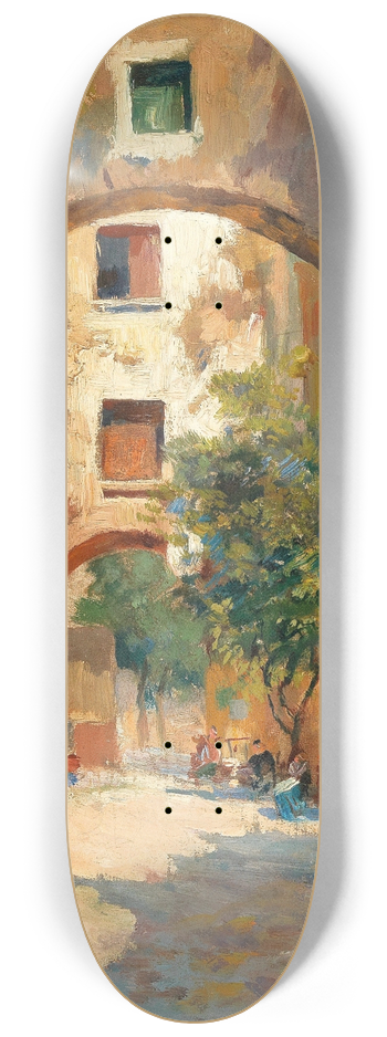 Carlo Brancaccio - Sdliche Straenszene 8.25 inch art skate deck