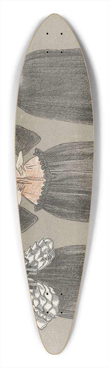 Fernand Simon - Poiret 39.3 inch art pintail longboard deck