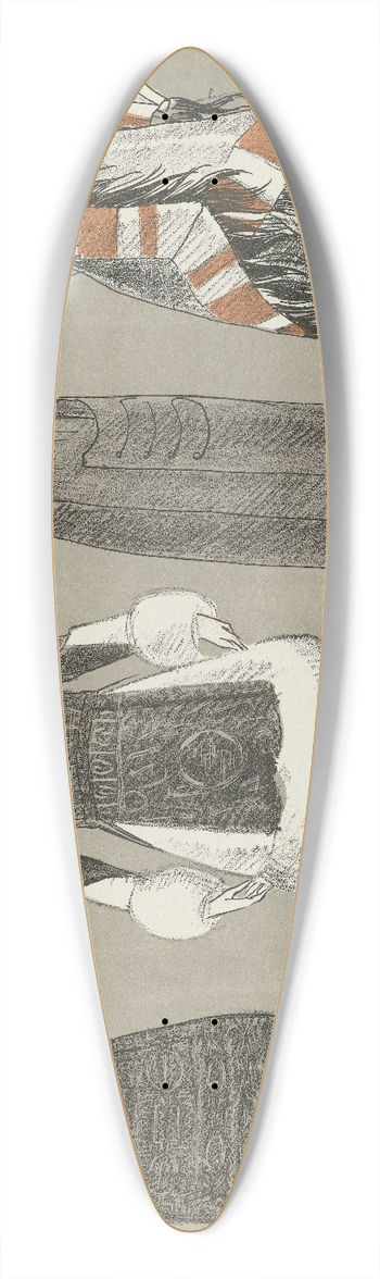 Fernand Simon - Worth / Beer / Worth 39.3 inch art pintail longboard deck