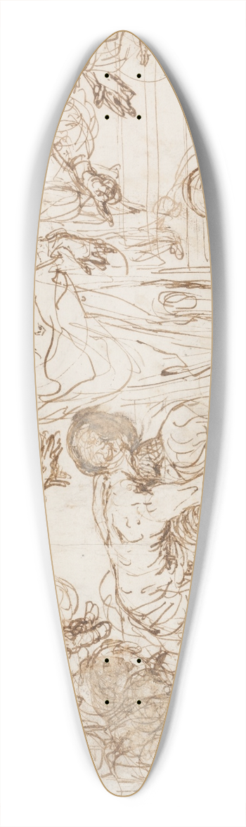 Ferra Fenzoni - Die Krankenheilung am Teich von Bethesda 39.3 inch art pintail longboard deck