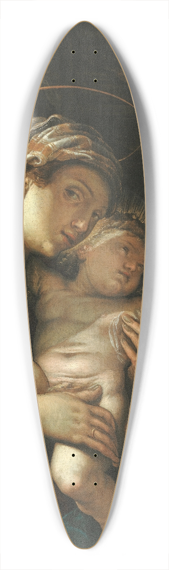 Ferra Fenzoni - Holy Family 39.3 inch art pintail longboard deck