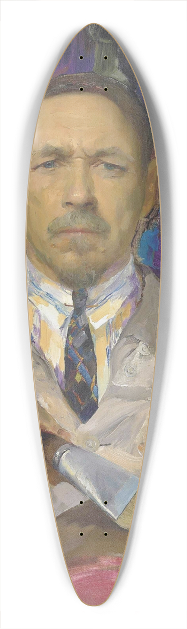 Filipp Malyavin - Self-portrait 39.3 inch art pintail longboard deck