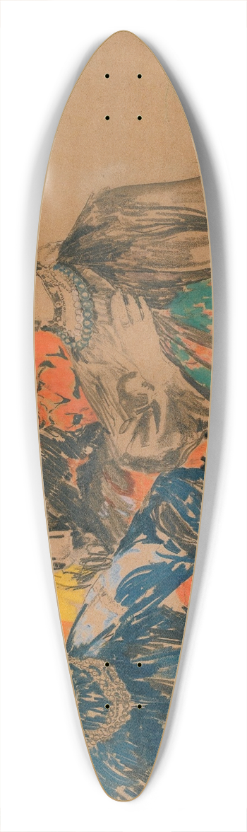 Filipp Malyavin - Three Russian Women 39.3 inch art pintail longboard deck