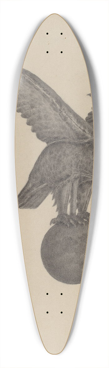 Filippo Porreca - Eagle 39.3 inch art pintail longboard deck
