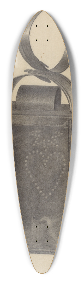 Filippo Porreca - Hand Lantern 39.3 inch art pintail longboard deck