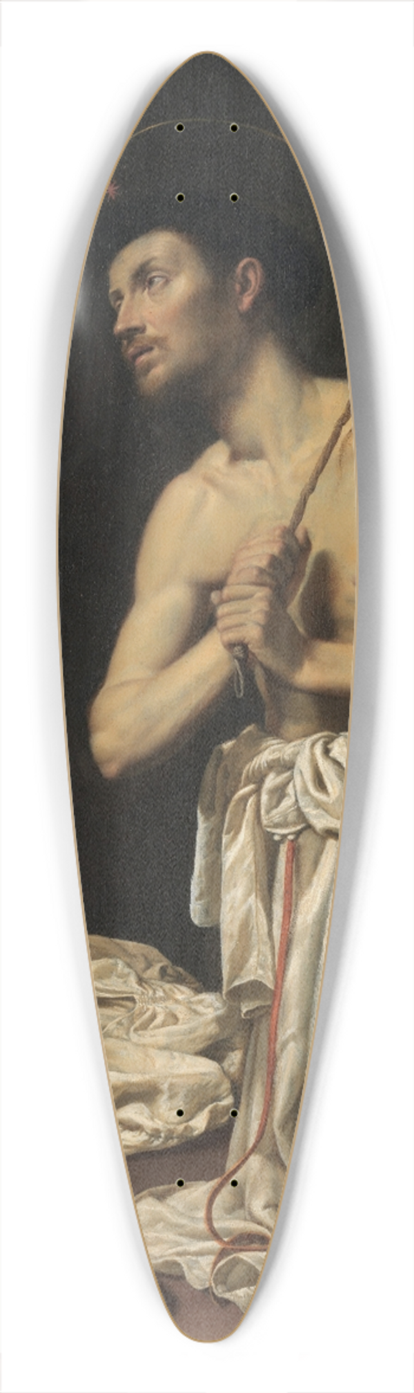 Filippo Tarchiani - Saint Dominic in Penitence 39.3 inch art pintail longboard deck