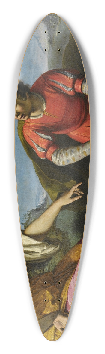 Filippo Tarchiani - Tobia E Langelo 39.3 inch art pintail longboard deck