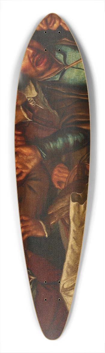 Flemish School - Tavern scene 39.3 inch art pintail longboard deck