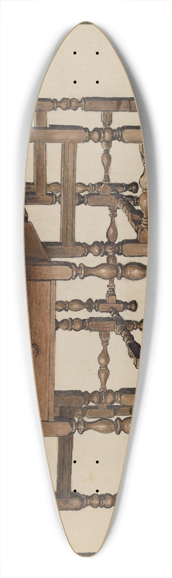 Fletcher Hanks - Gate-leg Table 39.3 inch art pintail longboard deck