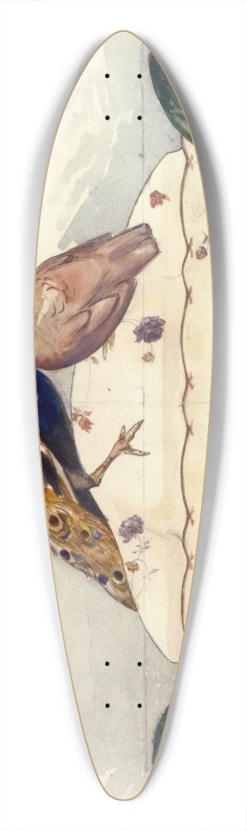 Flix Bracquemond - Soupire 39.3 inch art pintail longboard deck