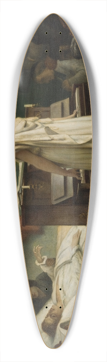 Flix-Joseph Barrias - Death of Chopin 39.3 inch art pintail longboard deck