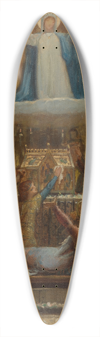Flix-Joseph Barrias - Les Malheureux et les pauvres implorent sainte Genevive intercesseur 39.3 inch art pintail longboard deck