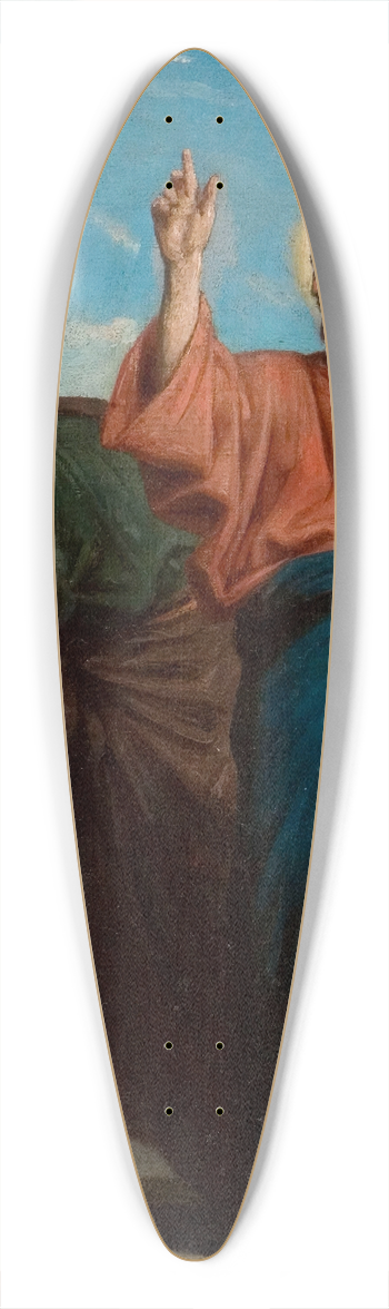 Flix-Joseph Barrias - The Temptation of Christ by the Devil 39.3 inch art pintail longboard deck