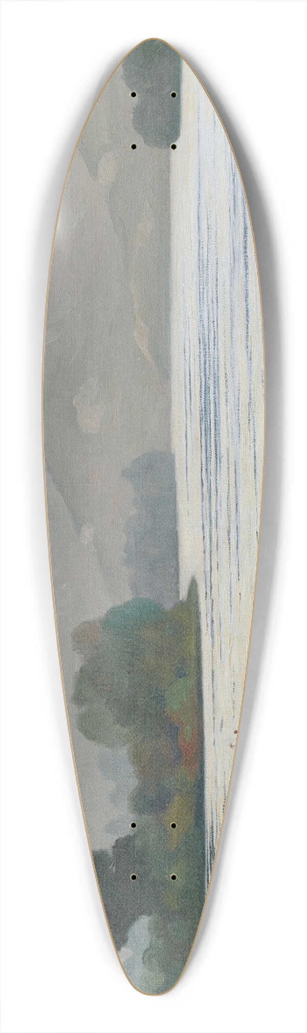 Flix Vallotton - Seine at Tournedos 39.3 inch art pintail longboard deck