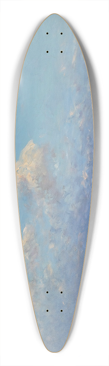 Flix Ziem - Constantinople From The Sea Of Marmara 39.3 inch art pintail longboard deck