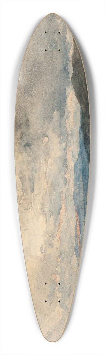 Flix Ziem - Fos, Environs De Martigues 39.3 inch art pintail longboard deck