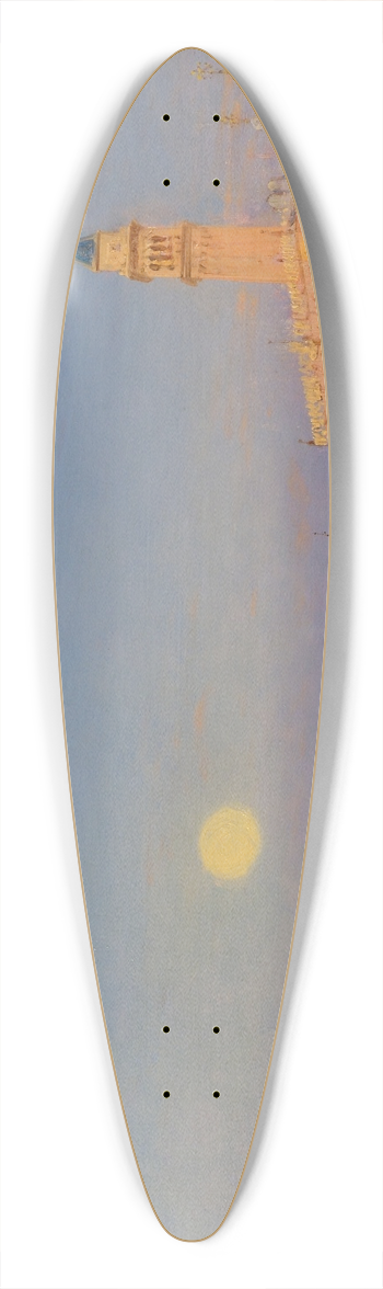 Flix Ziem - Gondole Devant Le Grand Bassin, Venise 39.3 inch art pintail longboard deck