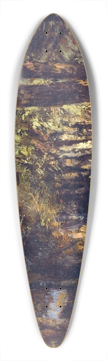 Flix Ziem - La fort 39.3 inch art pintail longboard deck