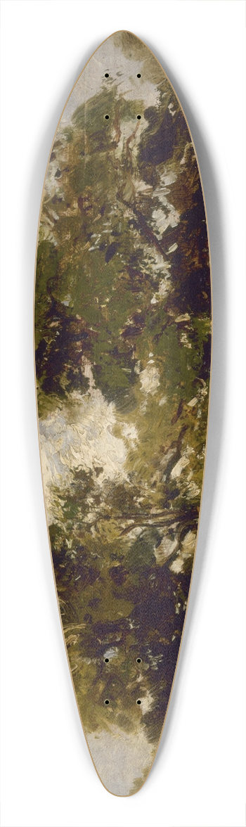 Flix Ziem - Les Chnes 39.3 inch art pintail longboard deck