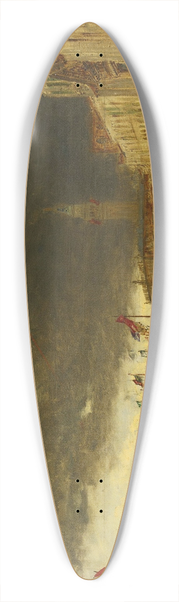 Flix Ziem - Riva Degli Schiavoni 39.3 inch art pintail longboard deck