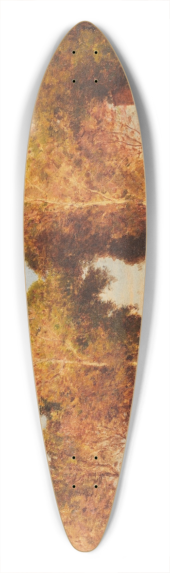 Flix Ziem - The French gardens in Venice 39.3 inch art pintail longboard deck