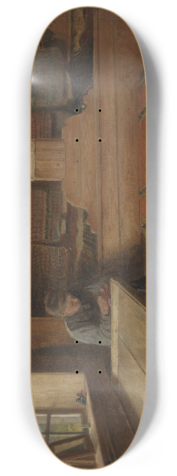 Adolph Tidemand - Old Storeroom in Viky 8.25 inch art skate deck