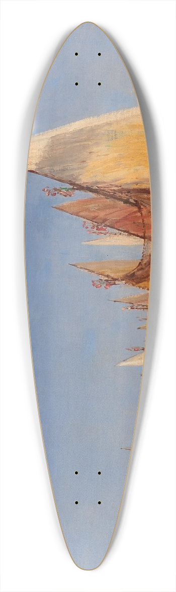 Flix Ziem - Vue de Venise avec San Giorgio Maggiore 39.3 inch art pintail longboard deck