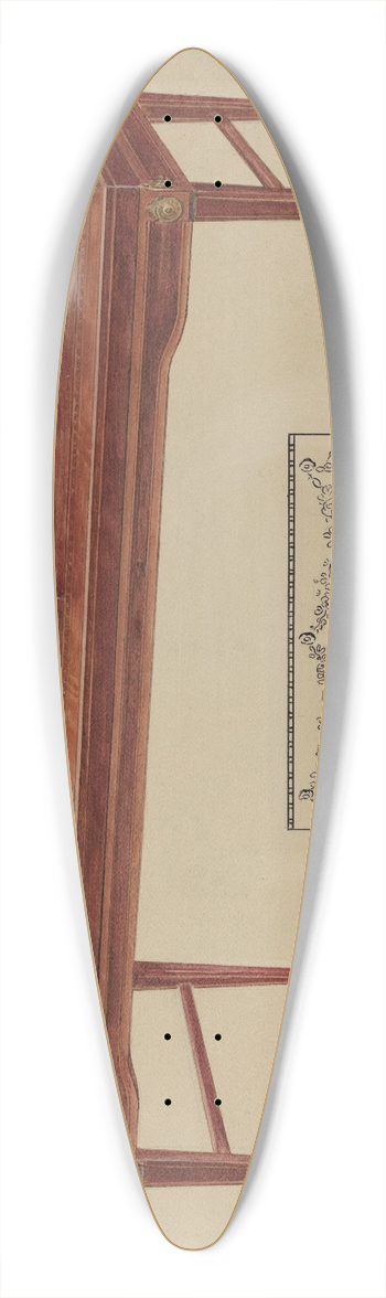 Florence Choate - Piano 39.3 inch art pintail longboard deck