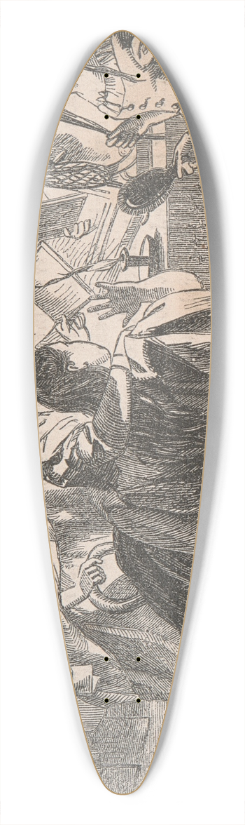Florence Claxton - The Third Volume 39.3 inch art pintail longboard deck