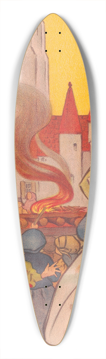Florence Harrison - Part 4 of the tale of Topply Tilts 39.3 inch art pintail longboard deck