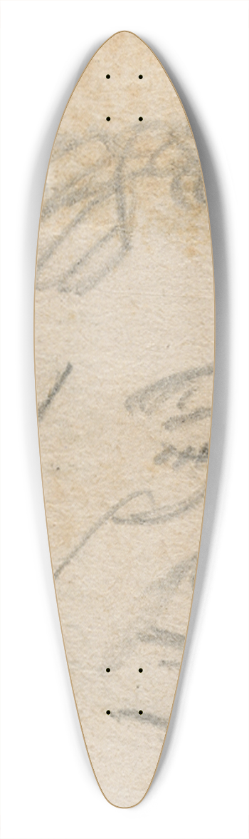 Floris Verster - Head of a man 39.3 inch art pintail longboard deck