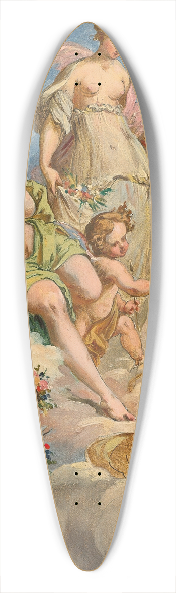 Follower Of Felice Giani - Two Goddesses And A Personification Of A River 39.3 inch art pintail longboard deck