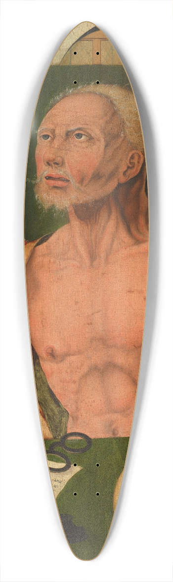 Follower of Joos van Cleve - The Penitent Saint Jerome in his study 39.3 inch art pintail longboard deck