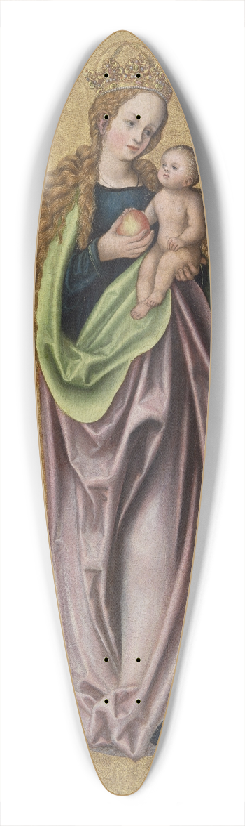 Follower of Lucas Cranach the Elder - Virgin on the Crescent Moon Worshipped by the Donor Hieronymus Rudelauf 39.3 inch art pintail longboard deck