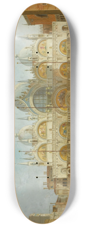 Carlo Grubacs - Saint Marks Square, Venice 8.25 inch art skate deck