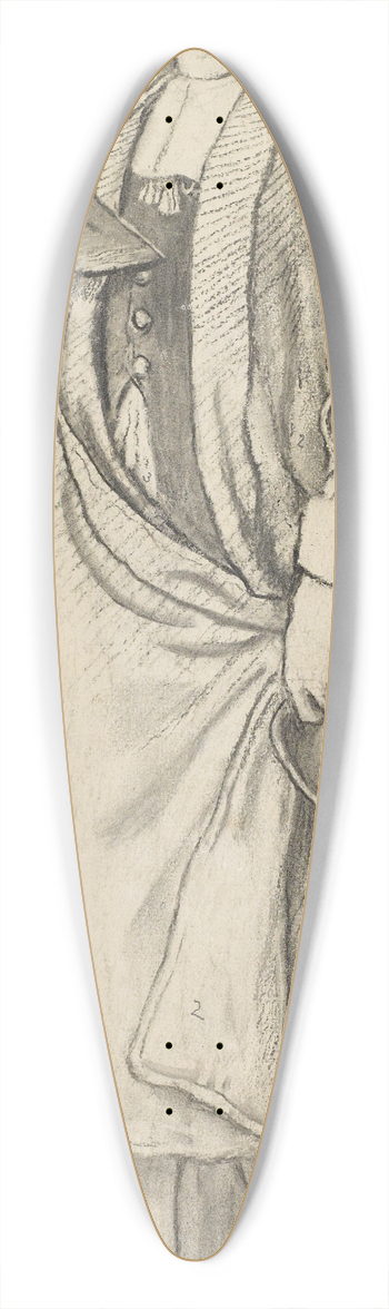 Ford Madox Brown - The Young Milton 39.3 inch art pintail longboard deck