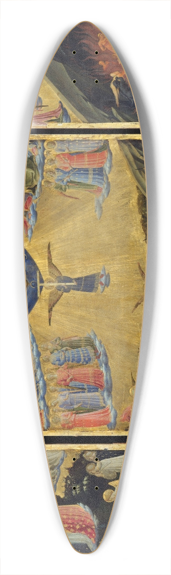 Fra Angelico - The Last Judgement 39.3 inch art pintail longboard deck