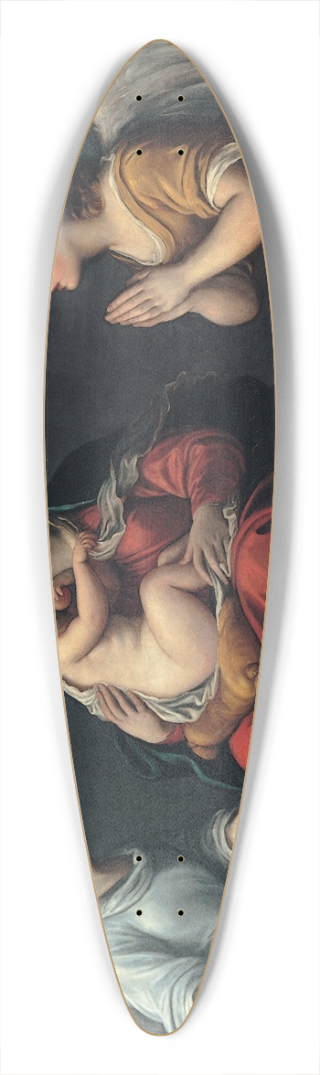 Francesco Albani - Madonna with the Child and angels 39.3 inch art pintail longboard deck