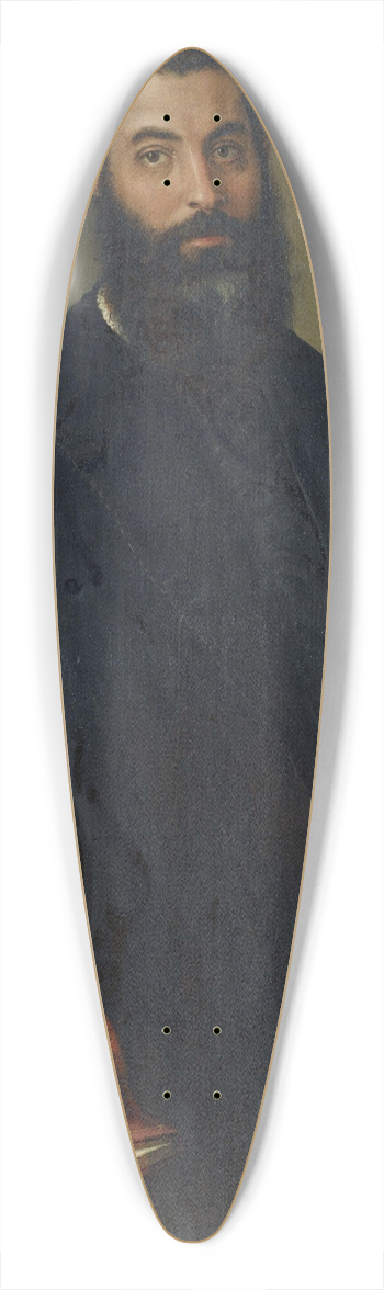 Francesco de' Rossi - Portrait of a Man 39.3 inch art pintail longboard deck