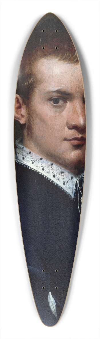 Francesco de' Rossi - Portrait of a Young Man 39.3 inch art pintail longboard deck