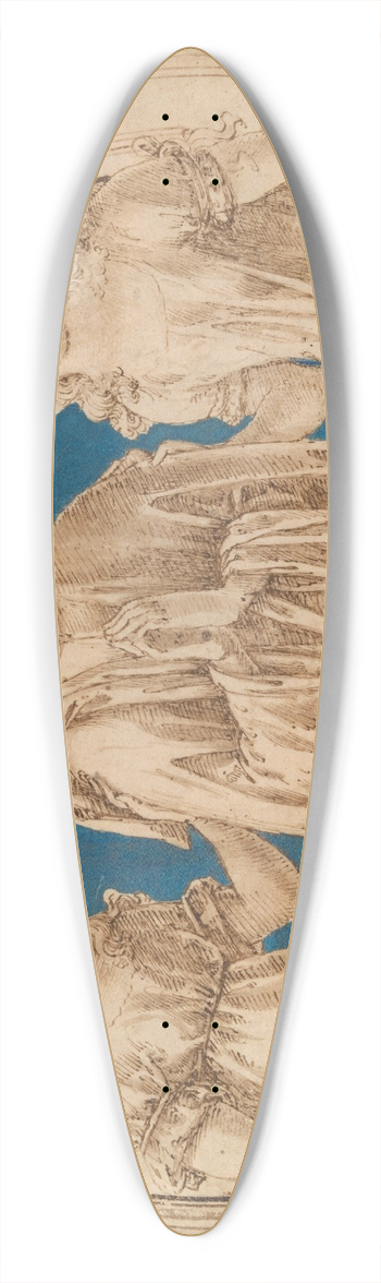 Francesco di Giorgio Martini - Design for a Wall Monument 39.3 inch art pintail longboard deck
