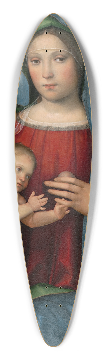 Francesco Francia - Virgin and Child, The GambaroMadonna 39.3 inch art pintail longboard deck