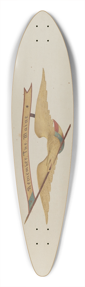 Frances Cohen - Ornamental Carving  Eagle 39.3 inch art pintail longboard deck