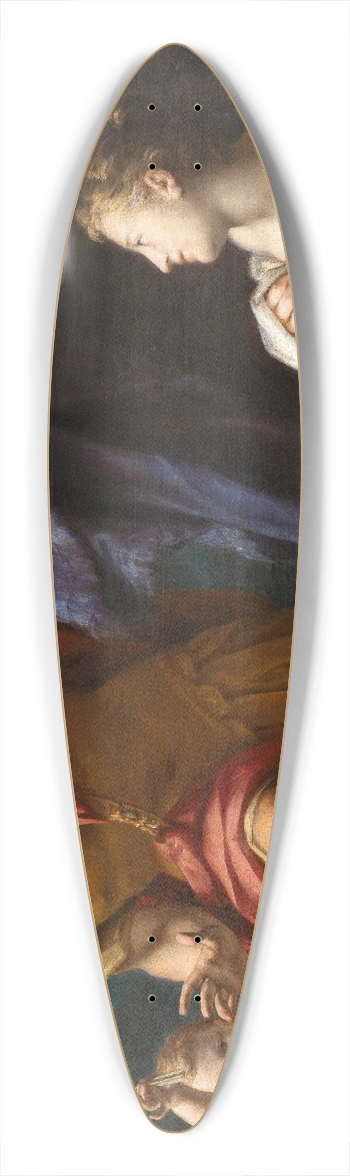Francesco Mancini - Venus and Mars with Cupid 39.3 inch art pintail longboard deck