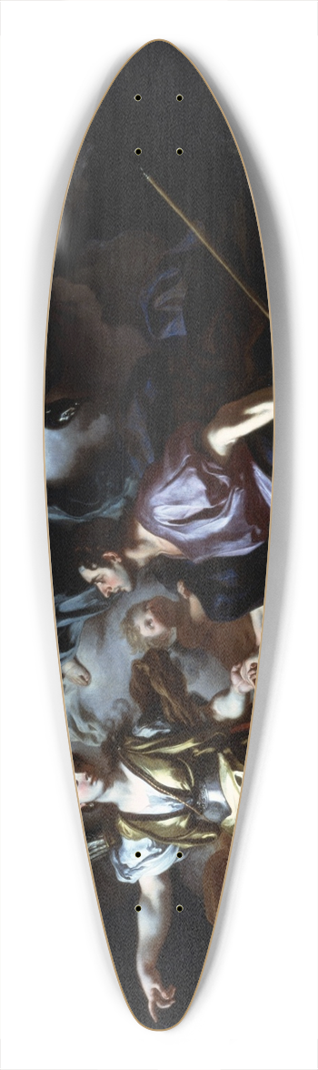 Francesco Solimena - The Royal Hunt of Dido and Aeneas 39.3 inch art pintail longboard deck